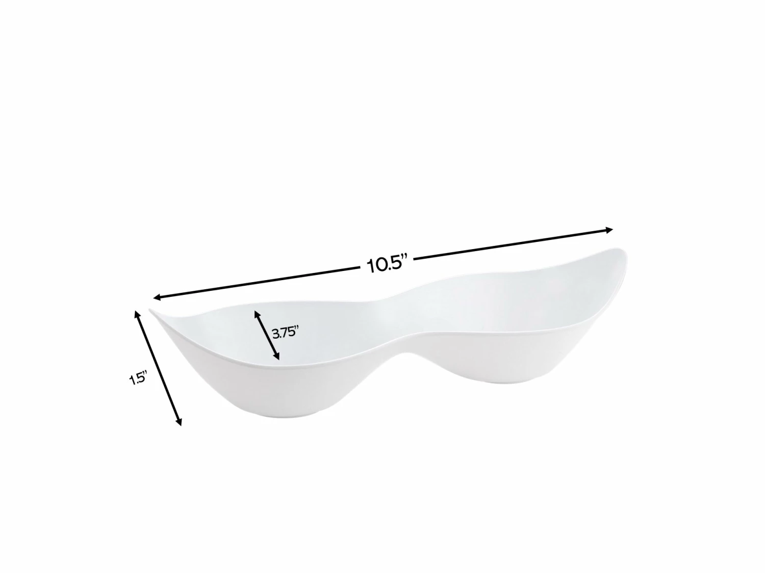 New 💯 Posh Setting White Plastic 2 Section Small Serving Dish 5 Pack 🧨 4 New 💯 Posh Setting White Plastic 2 Section Small Serving Dish 5 Pack 🧨 - Image 2