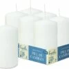 Top 10 ✔️ Posh Setting White Pillar Candles Unscented Dripless Clean Burning Smokeless Dinner Candle 3" x 5" 6 Pack 😀