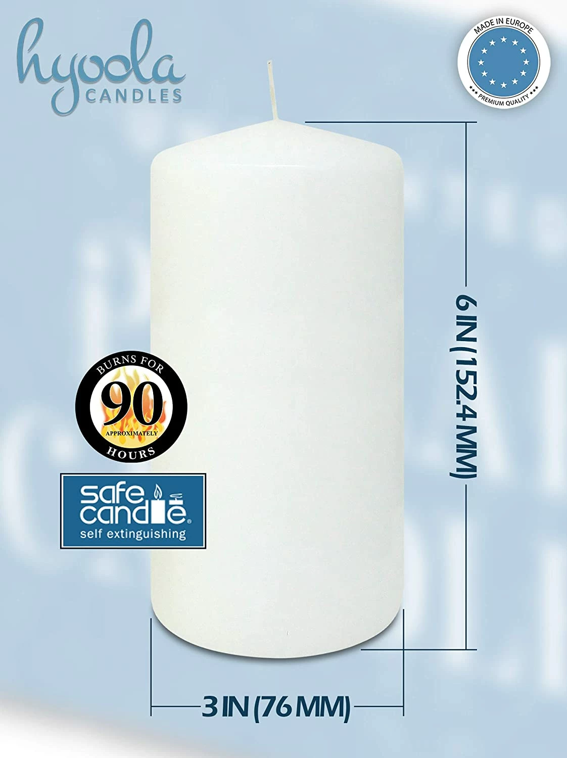 Best reviews of β¨ Posh Setting White Pillar Candles Unscented Dripless Clean Burning Smokeless Dinner Candle 3" x 6" 6 Pack π 5 Best reviews of β¨ Posh Setting White Pillar Candles Unscented Dripless Clean Burning Smokeless Dinner Candle 3" x 6" 6 Pack π - Image 3