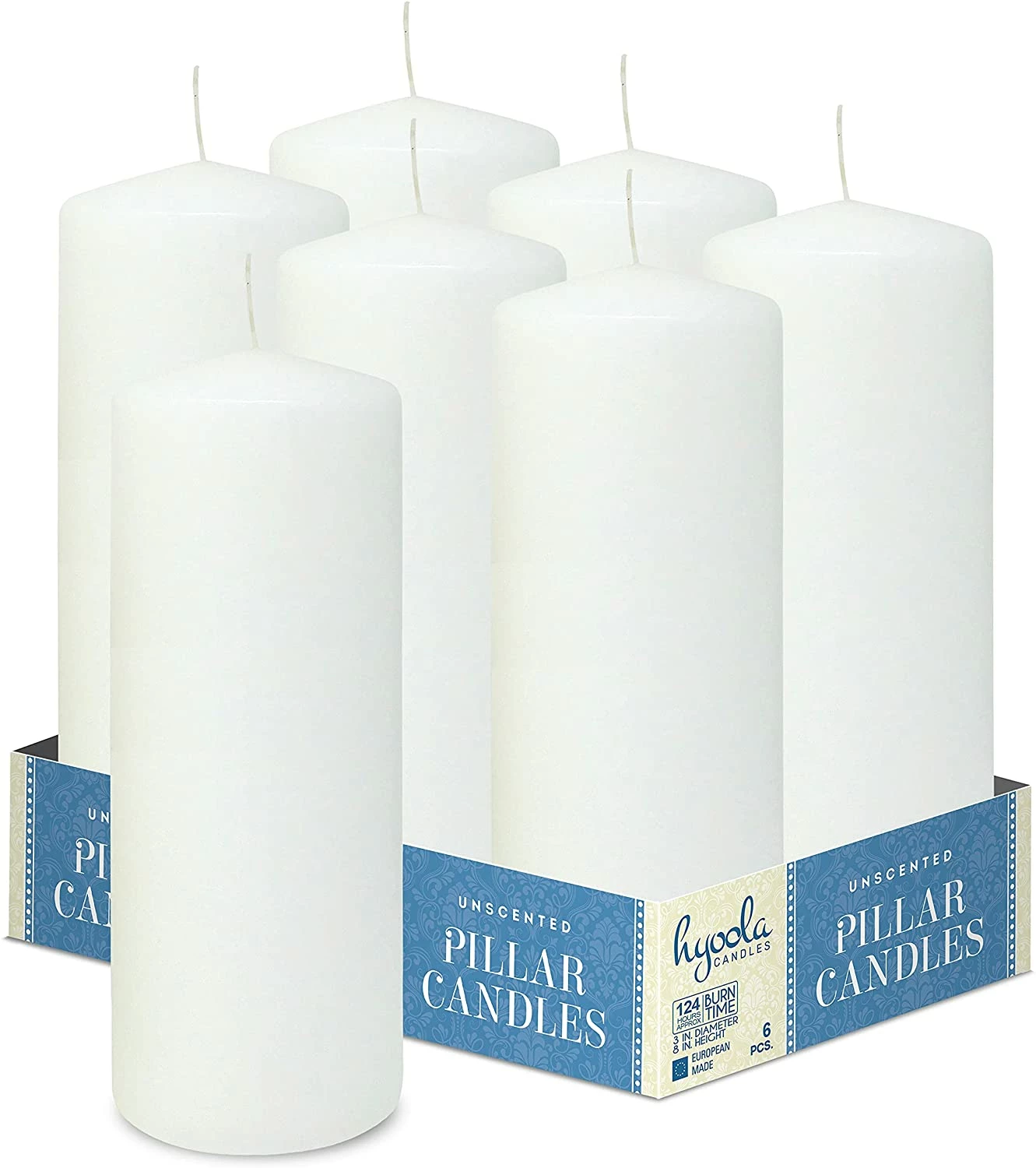 Buy π Posh Setting White Pillar Candles Unscented Dripless Clean Burning Smokeless Dinner Candle 3" x 8" 6 Pack β 3 Buy π Posh Setting White Pillar Candles Unscented Dripless Clean Burning Smokeless Dinner Candle 3" x 8" 6 Pack β