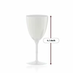 Promo ✔️ Posh Setting 7 Oz 1-Piece White Plastic Disposable Wine Goblet - 8 Pack ⭐ 8 Promo ✔️ Posh Setting 7 Oz 1-Piece White Plastic Disposable Wine Goblet - 8 Pack ⭐ -Cheap poshsetting Store 7ozwhite