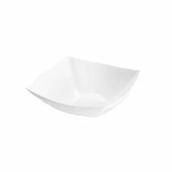 Budget 💯 Posh Setting Square Fancy White Serving Bowl - Serverware ⭐