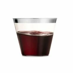 Budget 🎉 Posh Setting 9 Oz Silver Plastic Cups Old Fashioned Tumblers With Silver Rim 🔔 -Cheap poshsetting Store 9ozsilver e702b9a3 c58b 4b94 834a c3139b74ae57