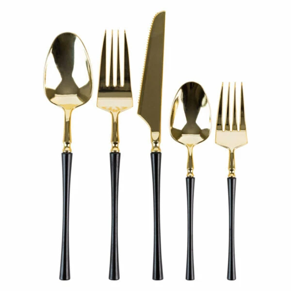 Flash Sale π Posh Setting Infinity Collection Gold/Black Flatware 20 Count π 8 Flash Sale π Posh Setting Infinity Collection Gold/Black Flatware 20 Count π - Image 6