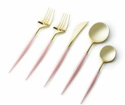 Cheap π Posh Setting Noble Collection Gold And Blush Flatware Set 40 Count-Setting for 8 π§¨