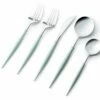 Best reviews of ✔️ Posh Setting Noble Collection Silver And Turquoise Flatware Set 40 Count-Setting for 8 ⭐