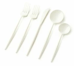 Outlet 🥰 Posh Setting Noble Collection Pearl Flatware Set 40 Count-Setting for 8 🎉