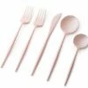 Brand new 🔥 Posh Setting Noble Collection Pearl Pink Flatware Set 40 Count-Setting for 8 ✔️