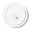 Brand new 🌟 Posh Setting 20 Pack White and Silver Round Plastic Dinnerware Set (10 Guests) - Garden Edge 👏