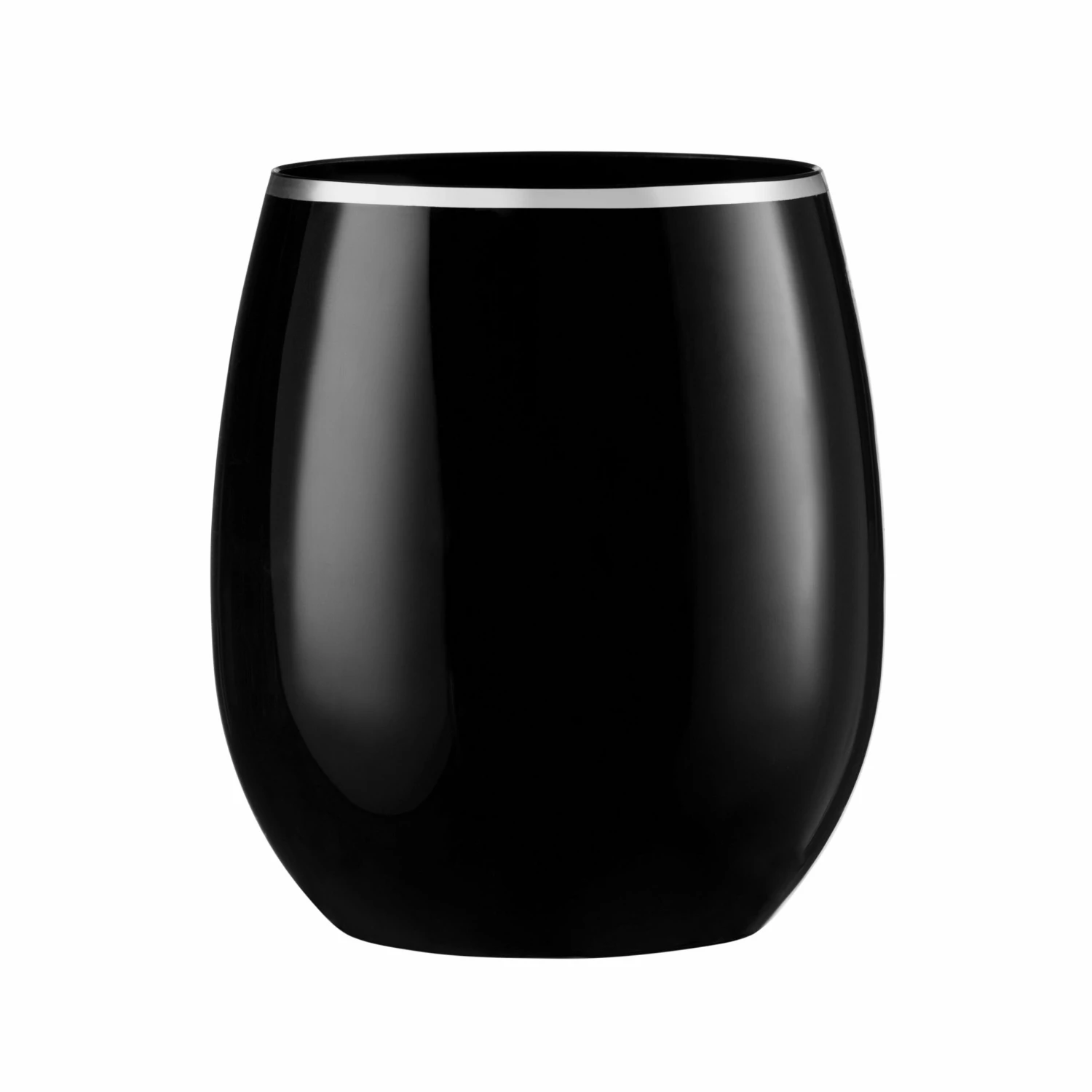 Flash Sale π€© Posh Setting 12 oz. Black Stemless Wine Goblets With Silver Rim 6 Pack π 3 Flash Sale π€© Posh Setting 12 oz. Black Stemless Wine Goblets With Silver Rim 6 Pack π