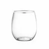Best reviews of 🔥 Posh Setting 12 oz. Clear Stemless Wine Goblets With Silver Rim 6 Pack 👍