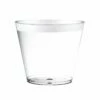 Budget 🎉 Posh Setting 9 Oz Silver Plastic Cups Old Fashioned Tumblers With Silver Rim 🔔
