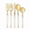 Brand new 💯 Posh Setting Fusion Collection Rose Gold Glitter/Gold Flatware Set 40 Count - Setting for 8 🧨 1 Brand new 💯 Posh Setting Fusion Collection Rose Gold Glitter/Gold Flatware Set 40 Count - Setting for 8 🧨 -Cheap poshsetting Store DSC 1860