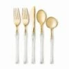 Best deal 😀 Posh Setting Fusion Collection Silver Glitter/Gold Flatware Set 40 Count - Setting for 8 ✨ -Cheap poshsetting Store DSC 1866