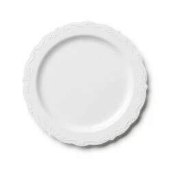 Cheap 👏 Posh Setting 60 Piece White Round Plastic Dinnerware Value Set - Casual 😀 -Cheap poshsetting Store DSC 1950