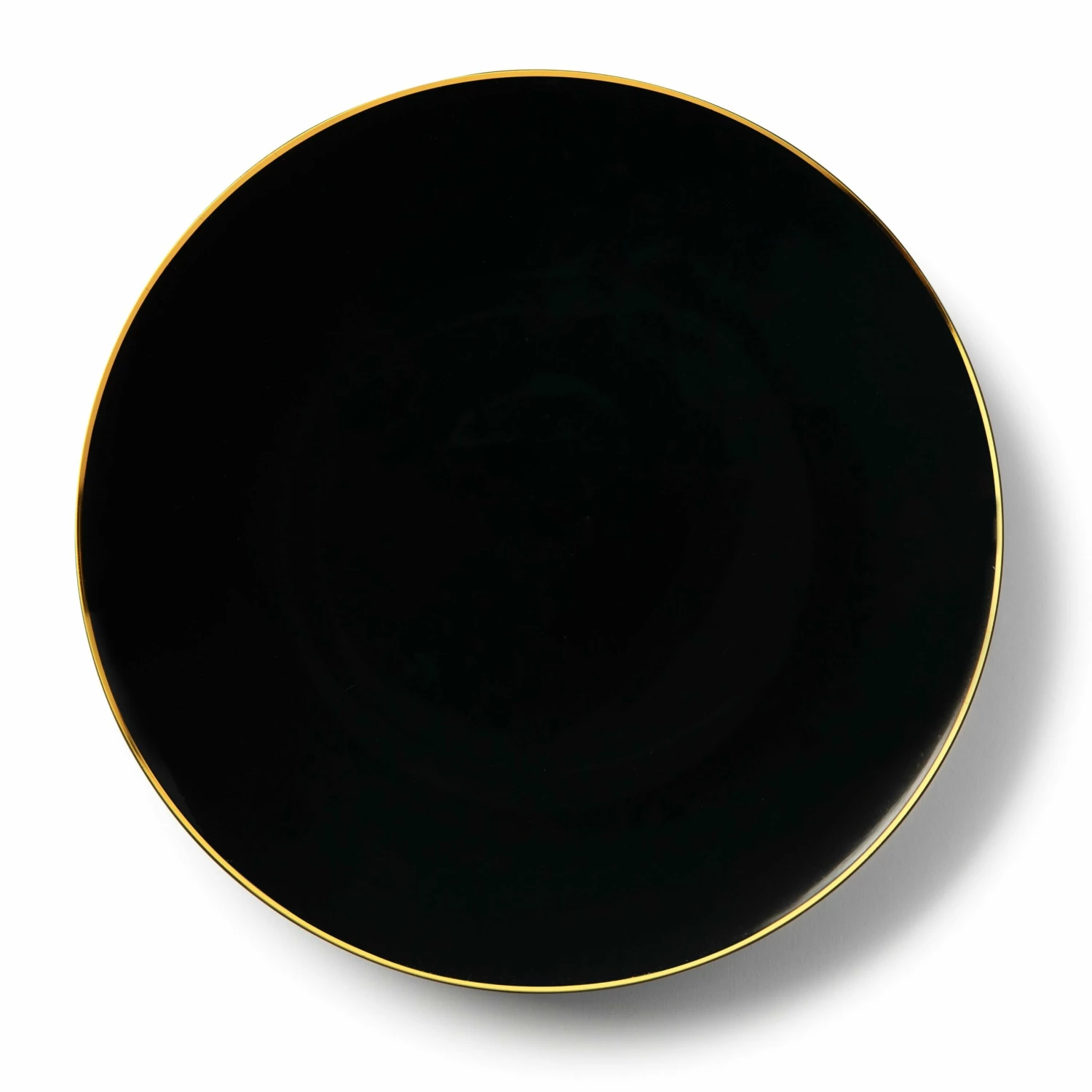 Discount ✨ Posh Setting 32 Pack Black and Gold Round Plastic Dinnerware Set (16 Guests) - Organic 🥰 6 Discount ✨ Posh Setting 32 Pack Black and Gold Round Plastic Dinnerware Set (16 Guests) - Organic 🥰 - Image 4