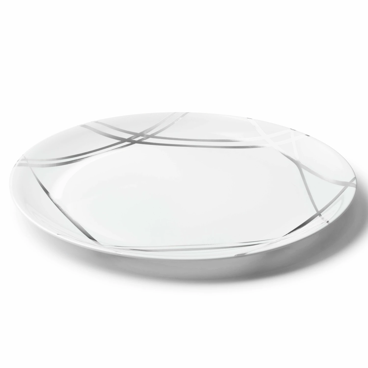 Best Pirce 😀 Posh Setting Twist White and Silver Small Round Serving Dish - 2 Pack ⌛ 5 Best Pirce 😀 Posh Setting Twist White and Silver Small Round Serving Dish - 2 Pack ⌛ - Image 3