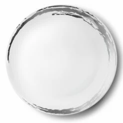 Discount 🔥 Posh Setting Whisk White and Silver Large Round Serving Dish - 2 Pack 💯