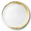 Best Pirce 😍 Posh Setting Whisk White and Gold Large Round Serving Dish - 2 Pack 🔥