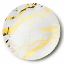 Top 10 🌟 Posh Setting Marble White and Gold Small Round Serving Dish - 2 Pack 👍