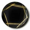 Buy 🎉 Posh Setting Twist Black and Gold Small Round Serving Dish - 2 Pack ✔️