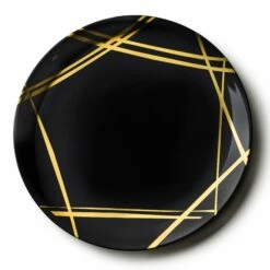 Top 10 💯 Posh Setting Twist Black and Gold Large Round Serving Dish - 2 Pack 😍