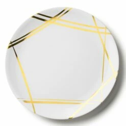 Cheapest β¨ Posh Setting Twist White and Gold Small Round Serving Dish - 2 Pack π§¨