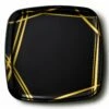 Hot Sale ✔️ Posh Setting Twist Black and Gold Square Serving Dish - 2 Pack ✨