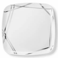 Cheapest π Posh Setting Twist White and Silver Square Serving Dish - 2 Pack π§¨