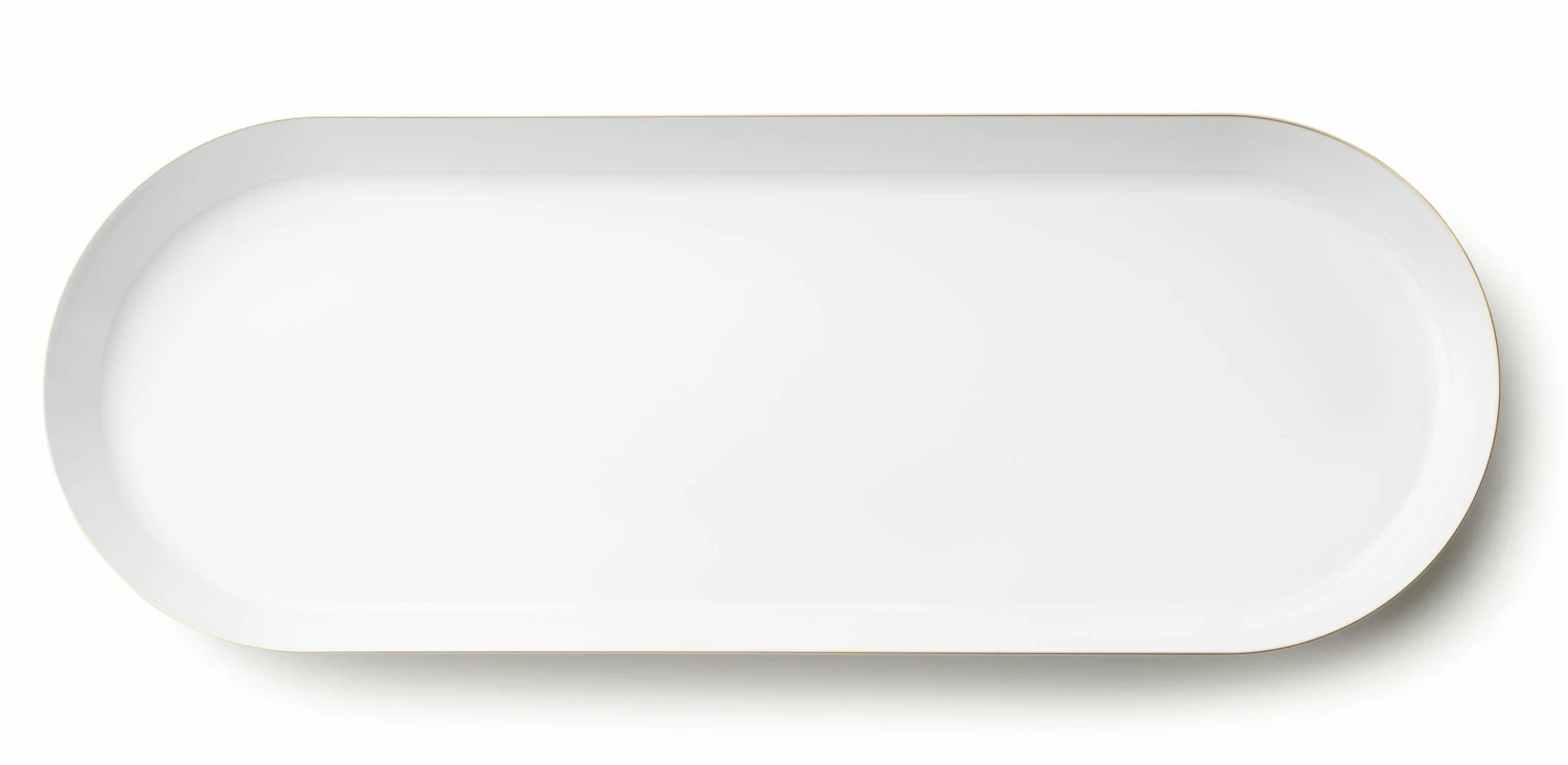 Discount 🔔 Posh Setting Classic White and Gold Rim Oval Serving Dish - 2 Pack 🛒 4 Discount 🔔 Posh Setting Classic White and Gold Rim Oval Serving Dish - 2 Pack 🛒 - Image 2