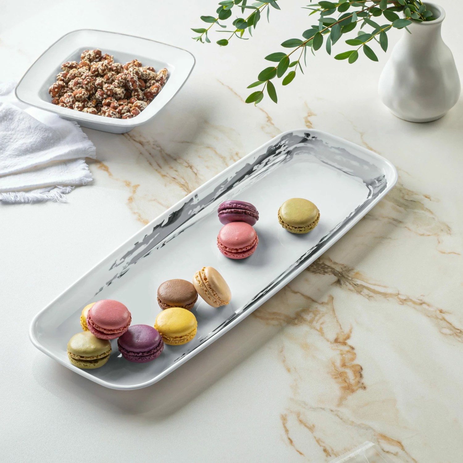 Top 10 😍 Posh Setting Whisk White and Silver Oval Serving Dish - 2 Pack 🔥 4 Top 10 😍 Posh Setting Whisk White and Silver Oval Serving Dish - 2 Pack 🔥 - Image 2