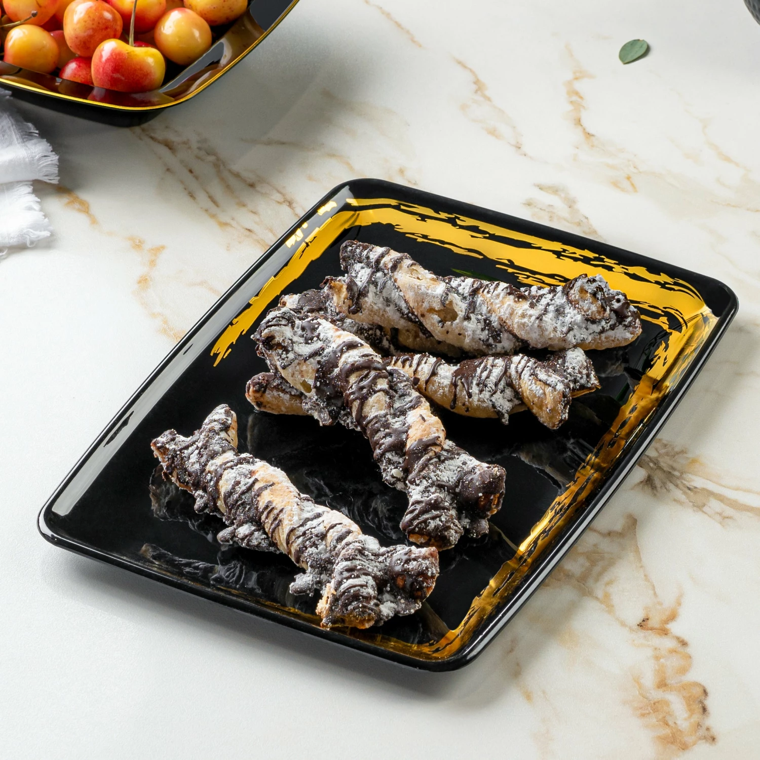 Cheap π Posh Setting Whisk Black and Gold Rectangle Serving Dish - 2 Pack π 4 Cheap π Posh Setting Whisk Black and Gold Rectangle Serving Dish - 2 Pack π - Image 2