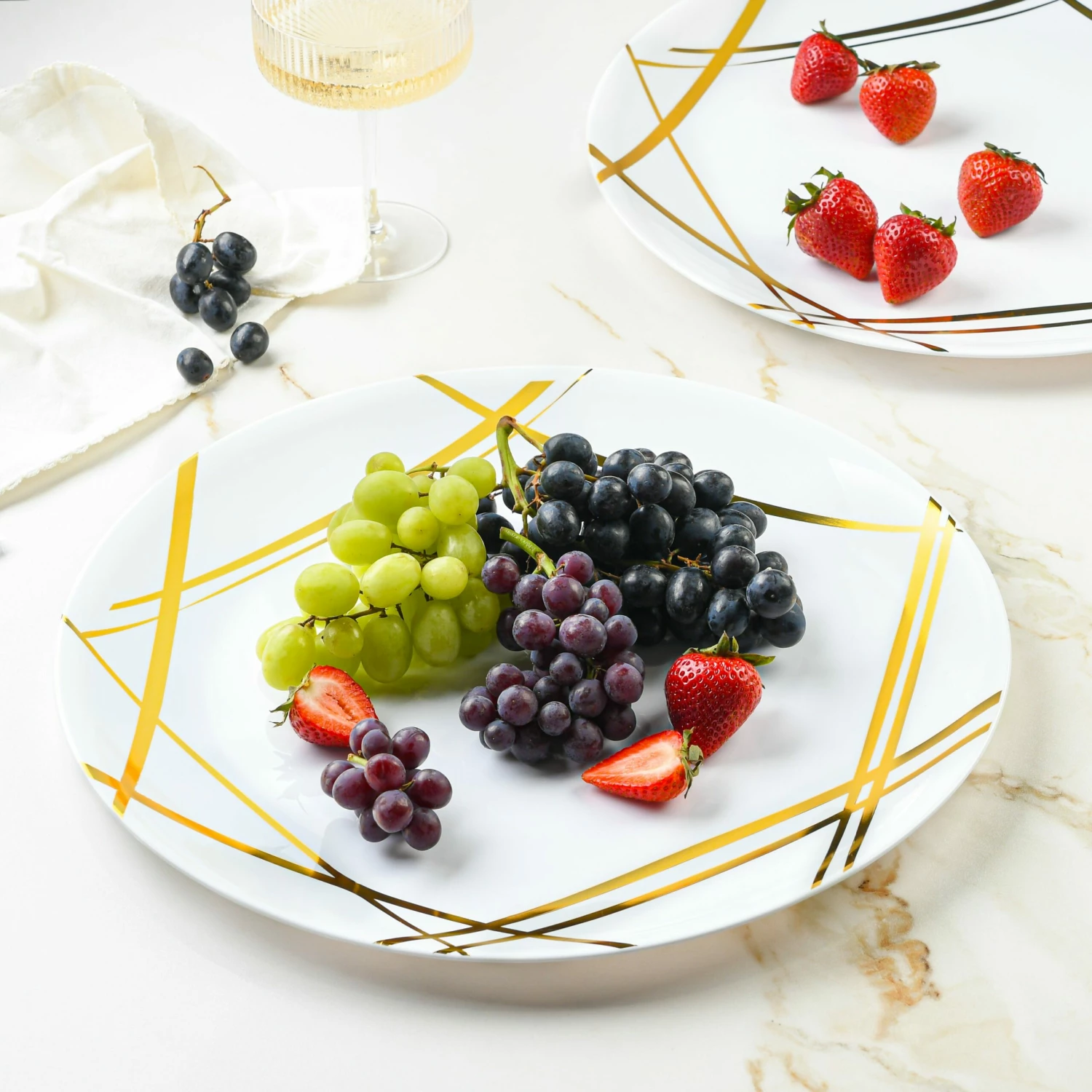 Cheapest ✨ Posh Setting Twist White and Gold Small Round Serving Dish - 2 Pack 🧨 4 Cheapest ✨ Posh Setting Twist White and Gold Small Round Serving Dish - 2 Pack 🧨 - Image 2