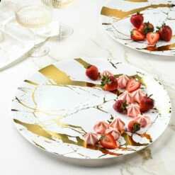 Budget 🛒 Posh Setting Marble White and Gold Large Round Serving Dish - 2 Pack 🔥 -Cheap poshsetting Store DSC 3387 Edit a2057496 8820 4247 81ee bdaae4c6c9ea