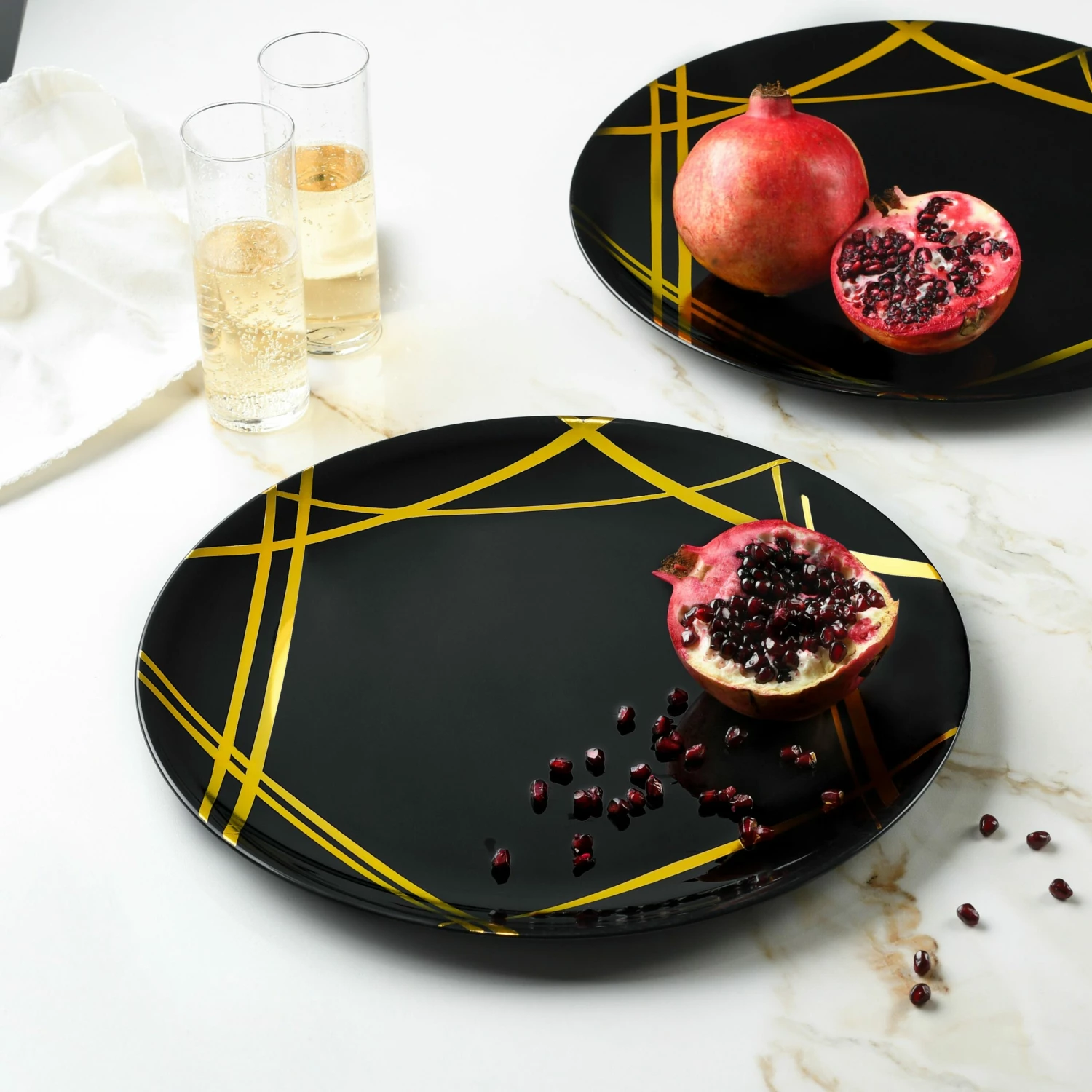 Buy ๐ Posh Setting Twist Black and Gold Small Round Serving Dish - 2 Pack โ๏ธ 4 Buy ๐ Posh Setting Twist Black and Gold Small Round Serving Dish - 2 Pack โ๏ธ - Image 2