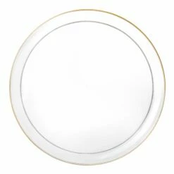 Budget 🧨 Posh Setting 20 Pack Clear and Gold Round Plastic Dinnerware Set (10 Guests) - Edge ❤️ 9 Budget 🧨 Posh Setting 20 Pack Clear and Gold Round Plastic Dinnerware Set (10 Guests) - Edge ❤️ -Cheap poshsetting Store DSC 3739 Edit 2