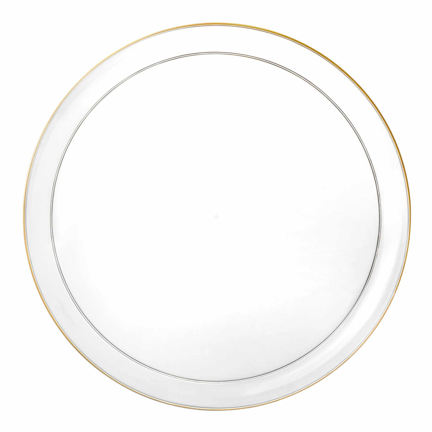 Budget 🧨 Posh Setting 20 Pack Clear and Gold Round Plastic Dinnerware Set (10 Guests) - Edge ❤️ 5 Budget 🧨 Posh Setting 20 Pack Clear and Gold Round Plastic Dinnerware Set (10 Guests) - Edge ❤️ - Image 3