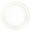 Budget 🧨 Posh Setting 20 Pack Clear and Gold Round Plastic Dinnerware Set (10 Guests) - Edge ❤️