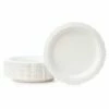 Deals ✨ Posh Setting 100% Compostable Paper Plates Round Natural Disposable Sugar Cane Bagasse Plate, Eco-Friendly - Green Leaf 👍