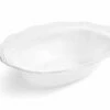 Discount ❤️ Posh Setting White and Silver Oval Plastic Serving Bowls 2 Pack - Aristocrat 🤩