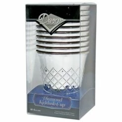 Best reviews of 🔥 Posh Setting Silver Plastic Diamond Kiddish Cup 10 Pack 🔥