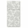 Wholesale ✔️ Posh Setting Subtle Roses Airlaid Silver Pocket Napkin 1/8 Fold - 25 pack 🎉 -Cheap poshsetting Store FloralSilver