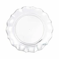 Cheap 😉 Posh Setting 40 Pack Clear Round Plastic Dinnerware Value Set (20 Guests) - Scalloped ✨ -Cheap poshsetting Store FriedCo011264