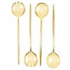 Buy ⭐ Posh Setting Novelty Collection Serving Spoon & Spork Gold - 4 Pack 🛒 -Cheap poshsetting Store Gold1 6e3d55b4 106b 4e9d ae70 e7e387124548