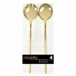 Buy ⭐ Posh Setting Novelty Collection Serving Spoon & Spork Gold - 4 Pack 🛒 -Cheap poshsetting Store Gold3 1d05f385 52f9 4c21 89f2 05b6206d7f40