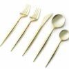 Cheapest 😉 Posh Setting Noble Collection Shiny Gold Flatware Set 40 Count-Setting for 8 🛒 -Cheap poshsetting Store GoldComboNoble