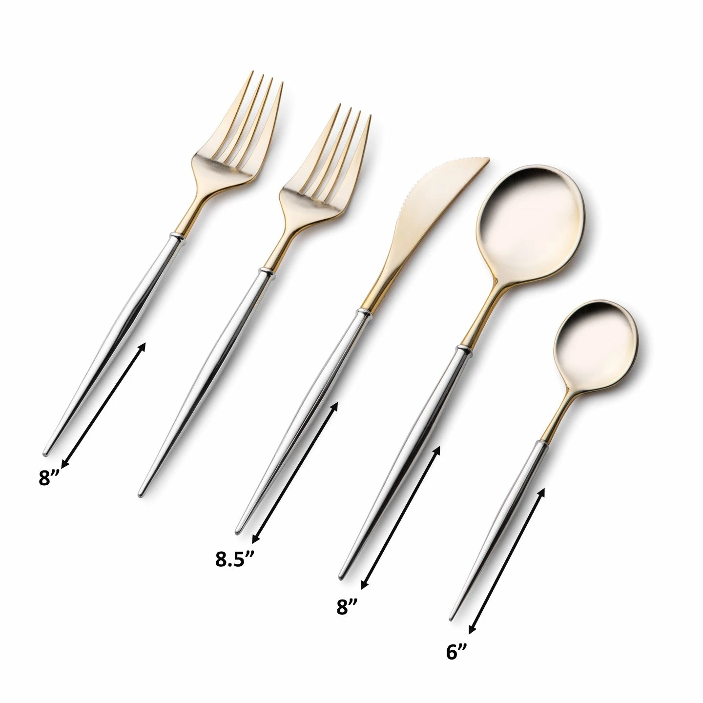 Deals π Posh Setting Noble Collection Gold And Silver Flatware Set 40 Count-Setting for 8 β 5 Deals π Posh Setting Noble Collection Gold And Silver Flatware Set 40 Count-Setting for 8 β - Image 3