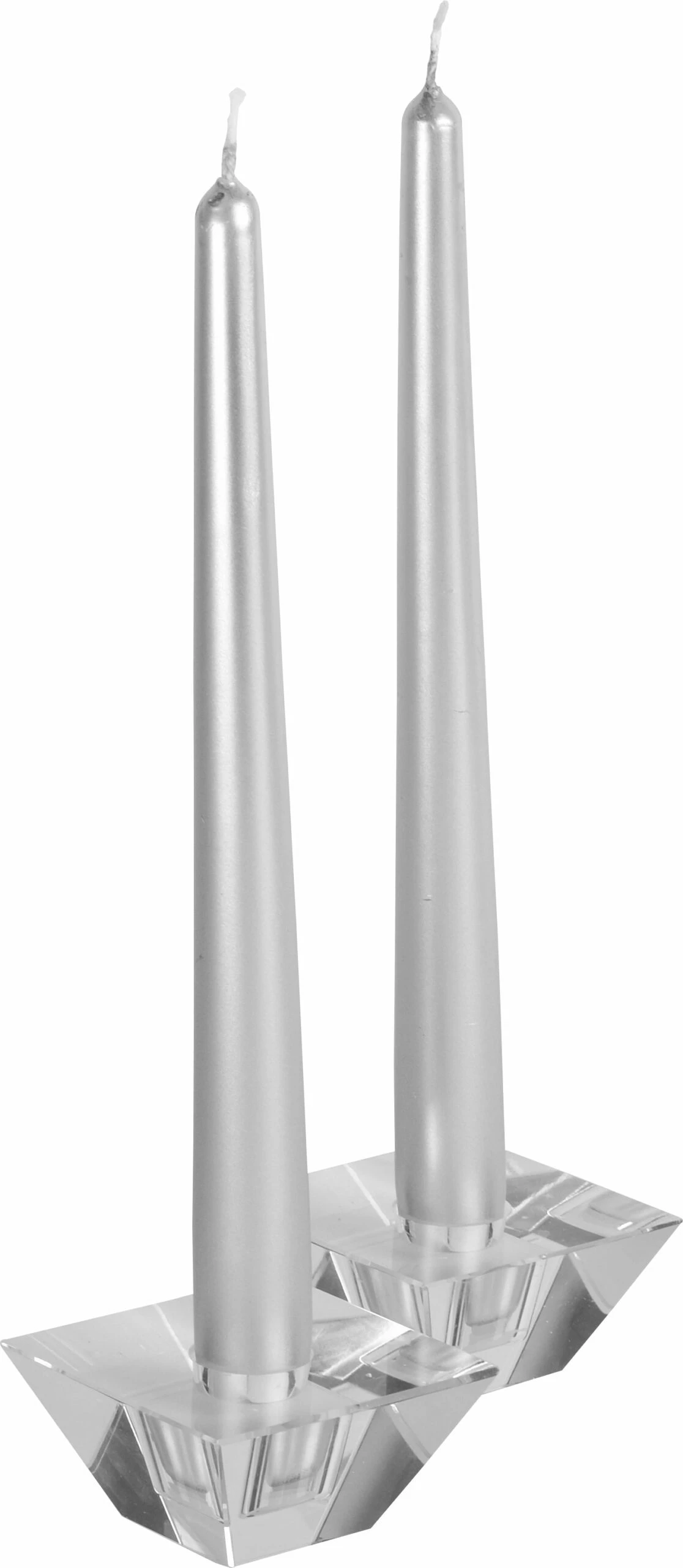 Discount ✨ Posh Setting 12 Inch Metallic Silver Taper Candles ✨ 3 Discount ✨ Posh Setting 12 Inch Metallic Silver Taper Candles ✨