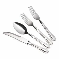 Top 10 😍 Posh-Setting 80 Piece Disposable Silver Plastic Silverware Combo Set (20 Settings) - Baroque 🎁