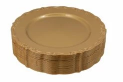 Budget 🥰 Posh Setting 60 Piece Gold Round Plastic Dinnerware Value Set - Casual ✨ -Cheap poshsetting Store IMG 0059 93e4b667 6282 4c57 822f 220ada36c24a